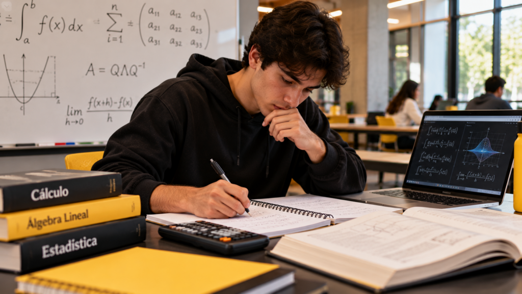 Por qué las matemáticas son más difíciles en la universidad y cómo fortalecer el razonamiento matemático mediante ejercicios de cálculo y álgebra.